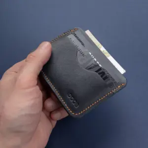 Картхолдер Черный с цветной строчкой (Model R)