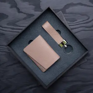 Neo Luxe (Mini #5): NEO кошелек, премиум брелок – бежевый