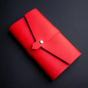 Блокнот Насыщенный красный + алькантара (Premium collection)